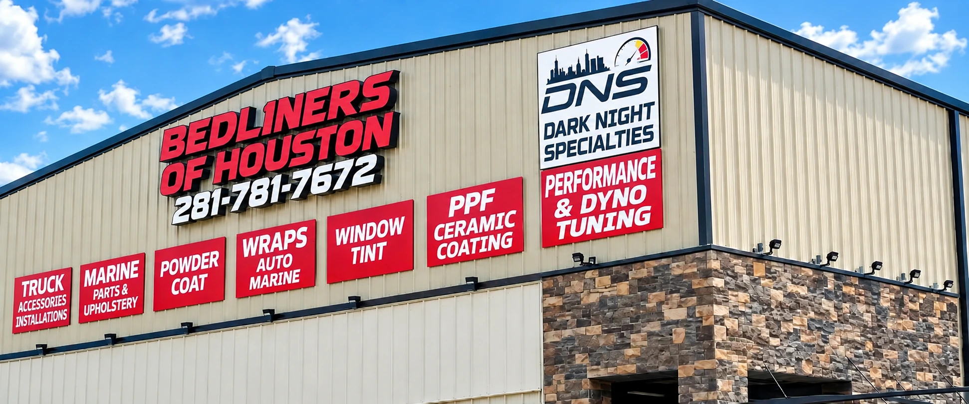Front of Bedliners of Houston facility