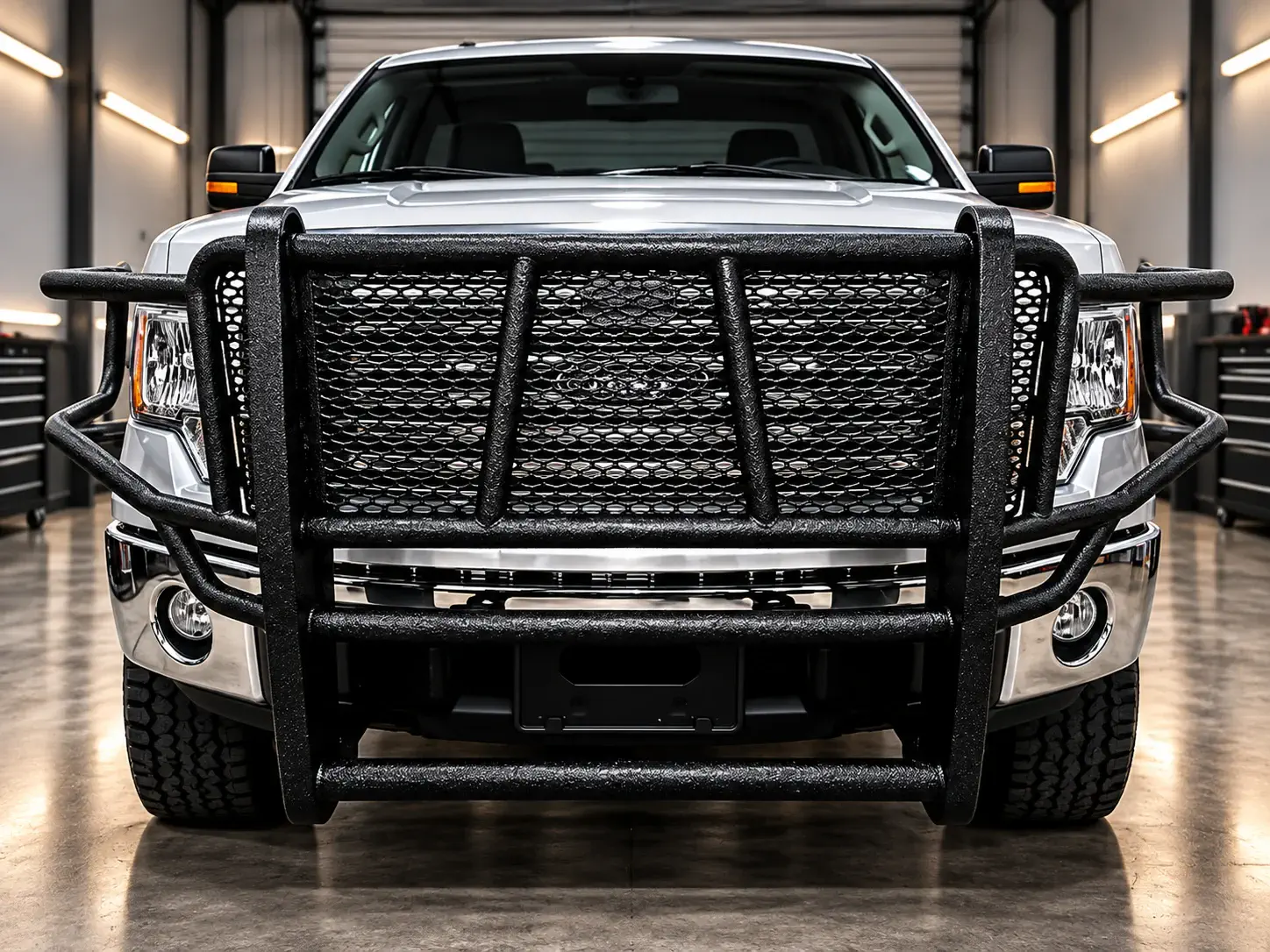 Silver truck accessories