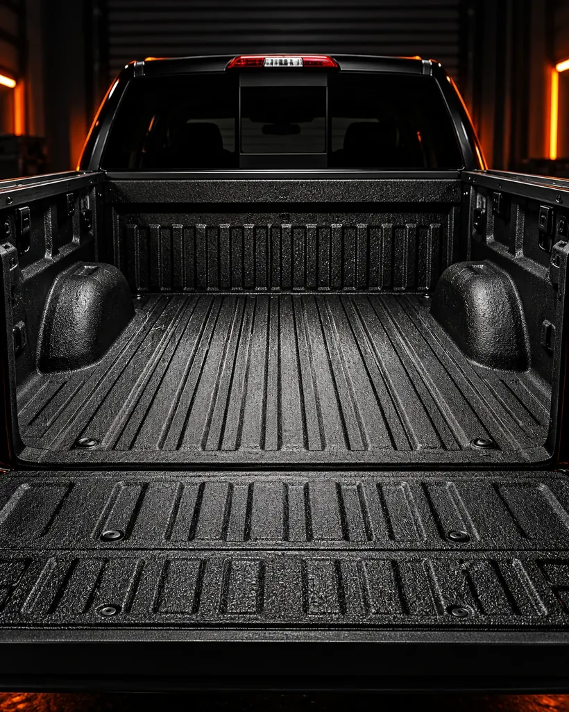 Finished textured bedliner ready for inspection