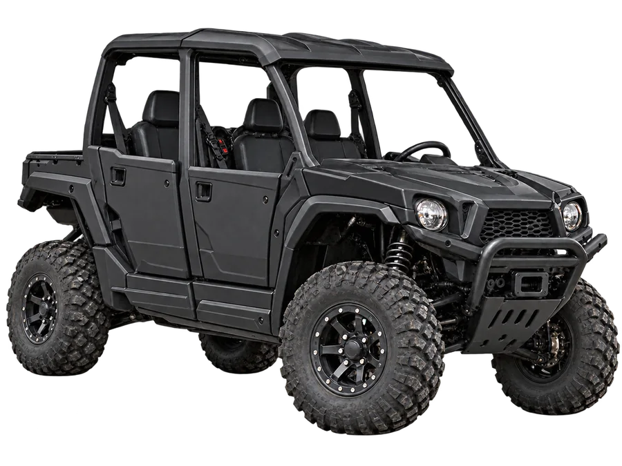 Black off-road UTV utility vehicle
